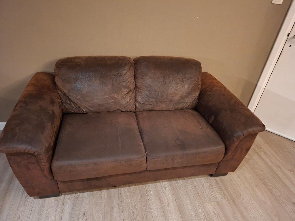 Zetel, Huis en Inrichting, Ophalen, Kunststof, Gebruikt, Tweepersoons