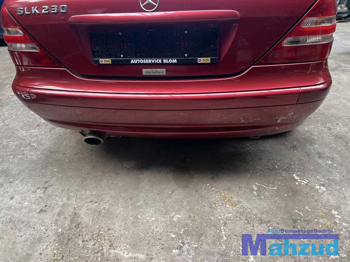 MERCEDES SLK R170 ROOD 548 achterbumper 1996-2004, Gebruikt, Mercedes-Benz AG, Mercedes-Benz, Mercedesstrasse 120
70372  Stuttgart, DE