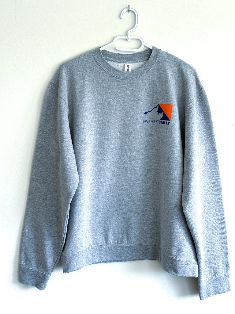 Totally Heren Sweater L – Lichtgrijs – Embleem & Molton, Maat 52/54 (L), Ophalen of Verzenden, Zo goed als nieuw, Totally