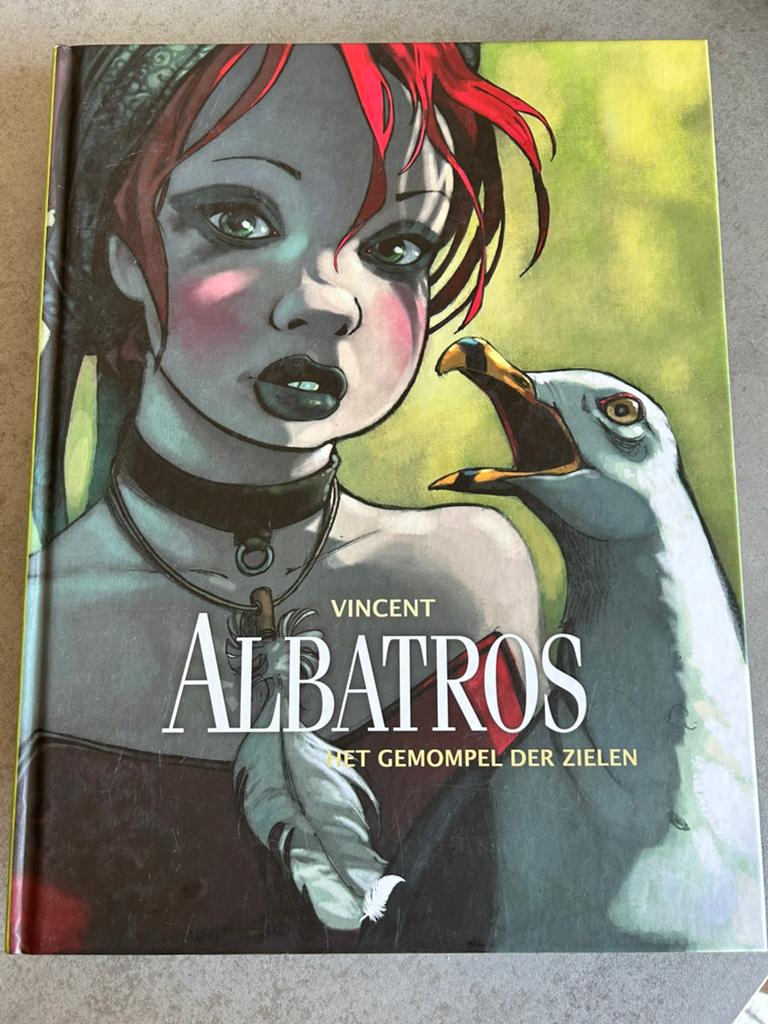 Albatros - het gemompel der zielen MET handtekening Vincent, Boeken, Stripverhalen, Eén stripboek, Nieuw, Ophalen of Verzenden