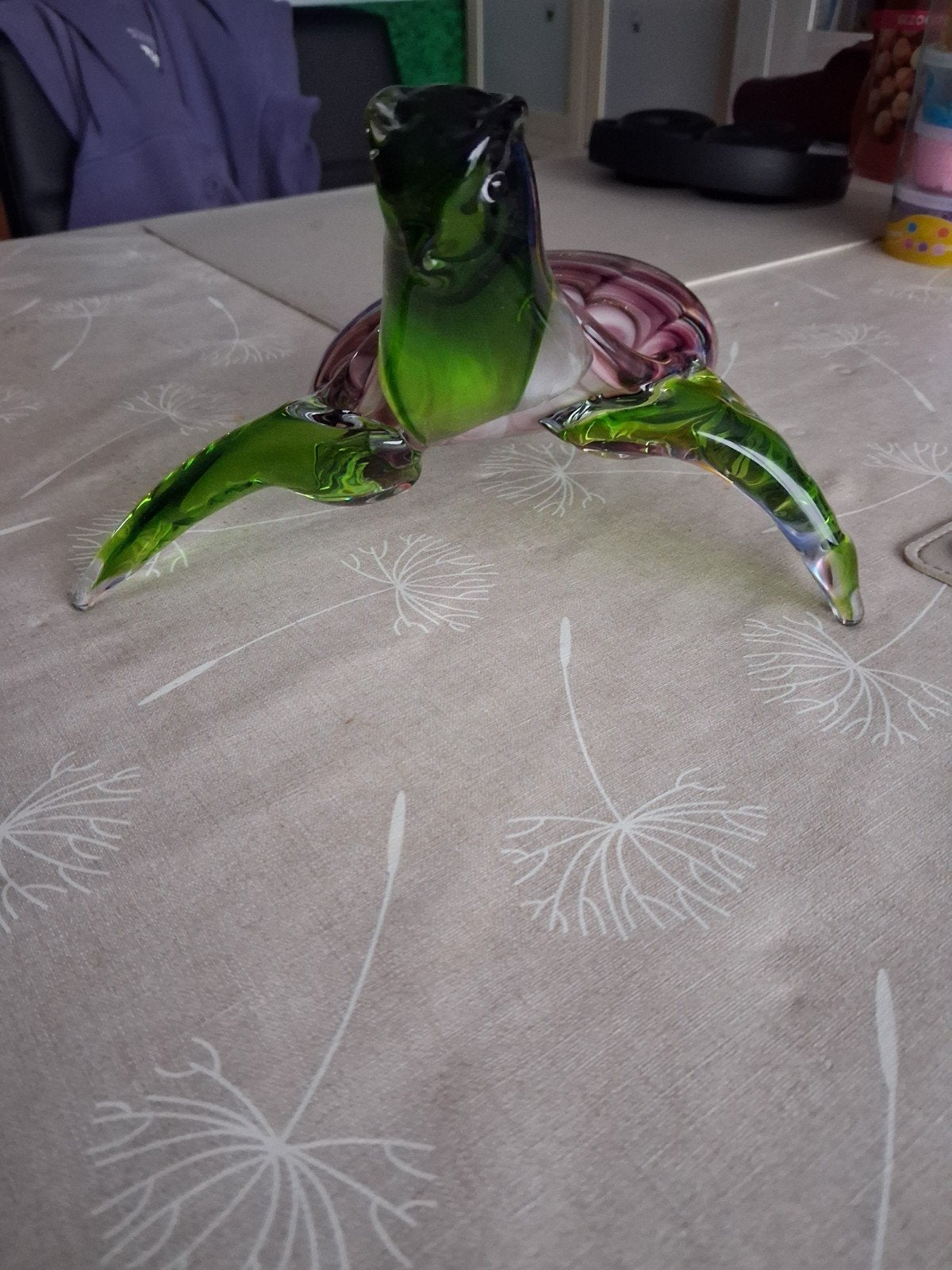 decoratie in geblazen glas, Enlèvement