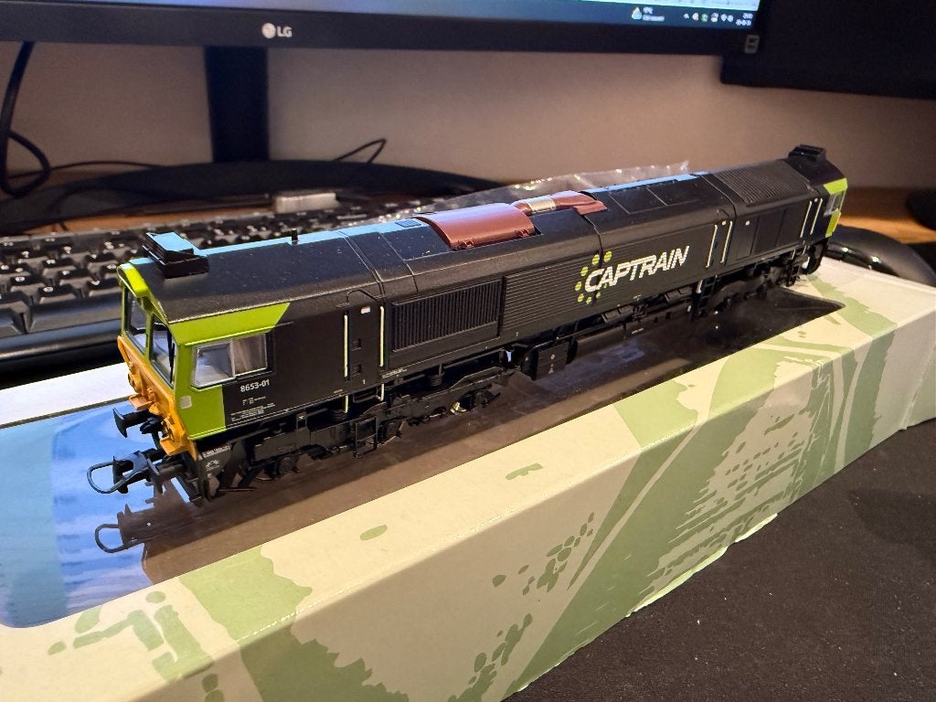 Loco Mehano Captrain 8653-01 66 HO Digital DC - réseau SNCB, Envoi, Comme neuf, Courant continu, Locomotive