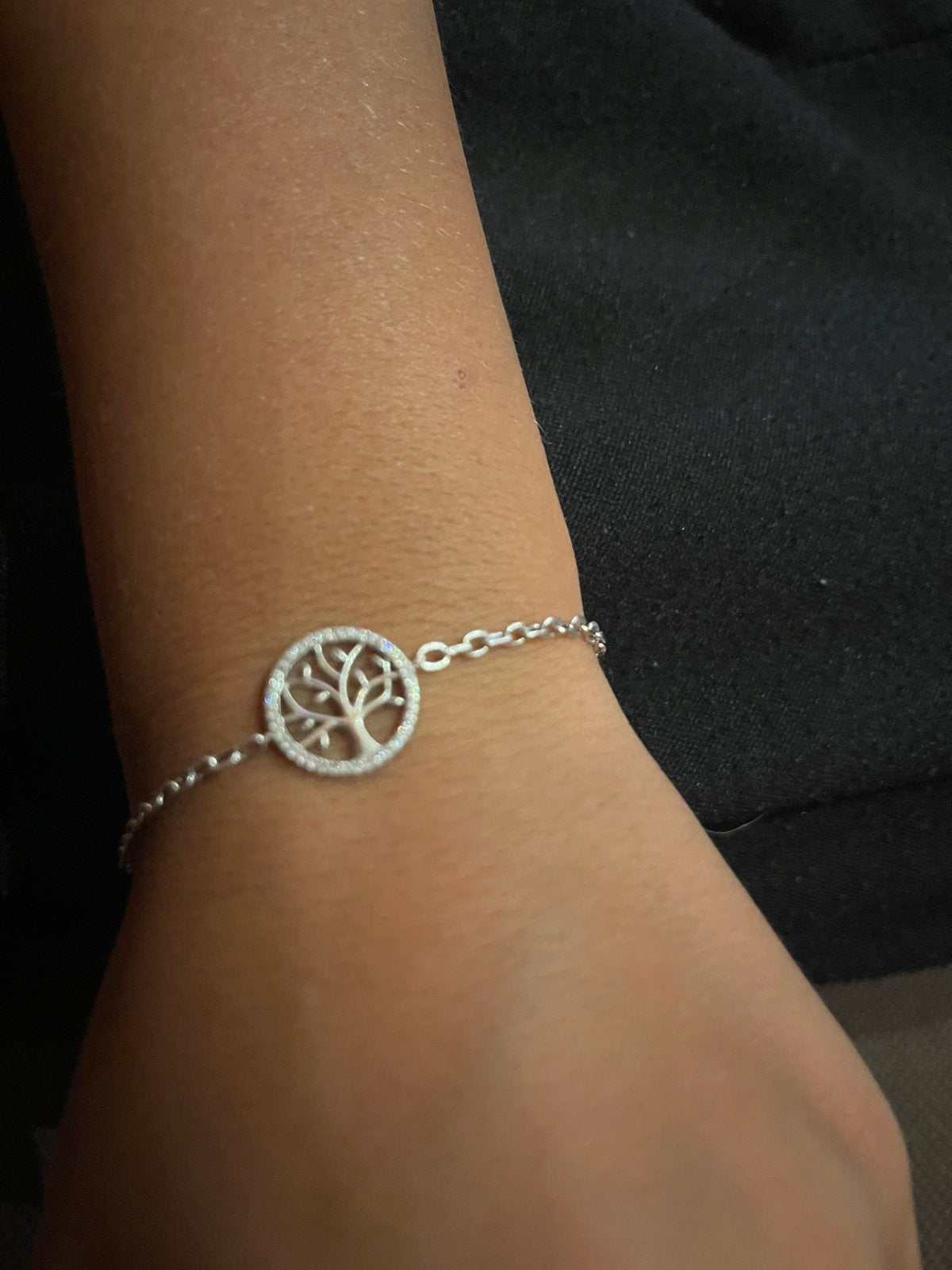 Bracelet en argent arbre de vie, Ophalen, Zo goed als nieuw, Zilver