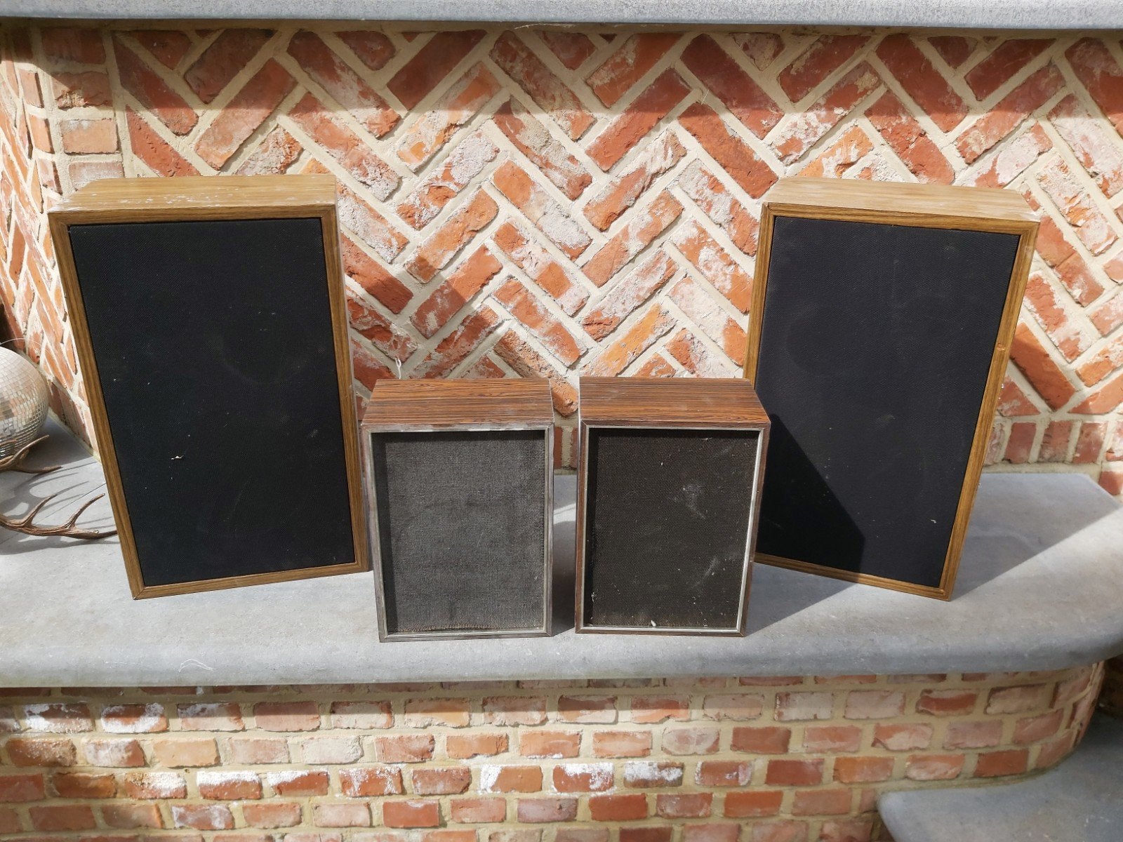 Oude luidsprekers, muziekboxen, boxen, Audio, Tv en Foto, Luidsprekerboxen, Ophalen