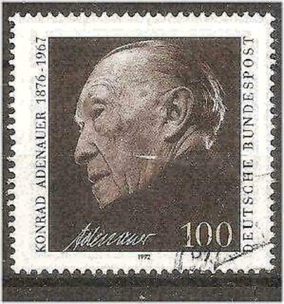 Allemagne Bundespost 1992 - Yvert 1428 - Konrad Adenaue (ST), Envoi, Affranchi
