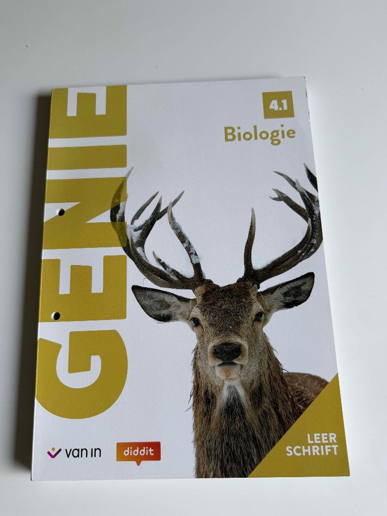 biologie Genie leerschrift 4.1, ASO, Biologie, Ophalen of Verzenden, Zo goed als nieuw