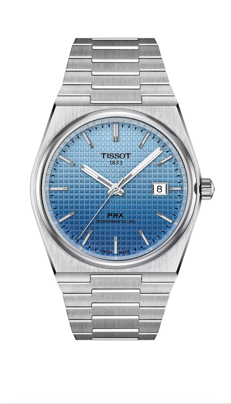 Tissot PRX 40 mm, Handtassen en Accessoires, Horloges | Heren, Ophalen, Zo goed als nieuw, Staal, Staal