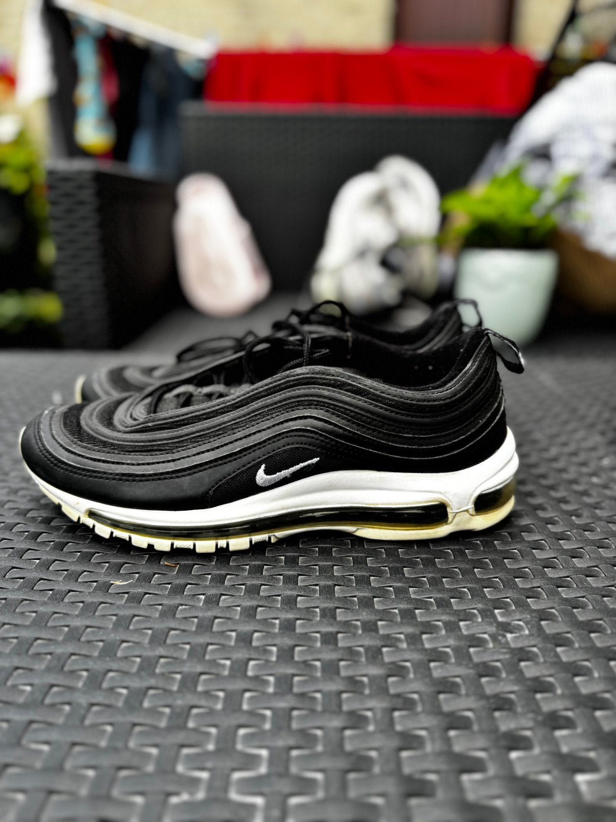 Nike Air Max 97 Triple Noire - Taille 43 (921826-001), Enlèvement ou Envoi, Comme neuf, Baskets, Noir