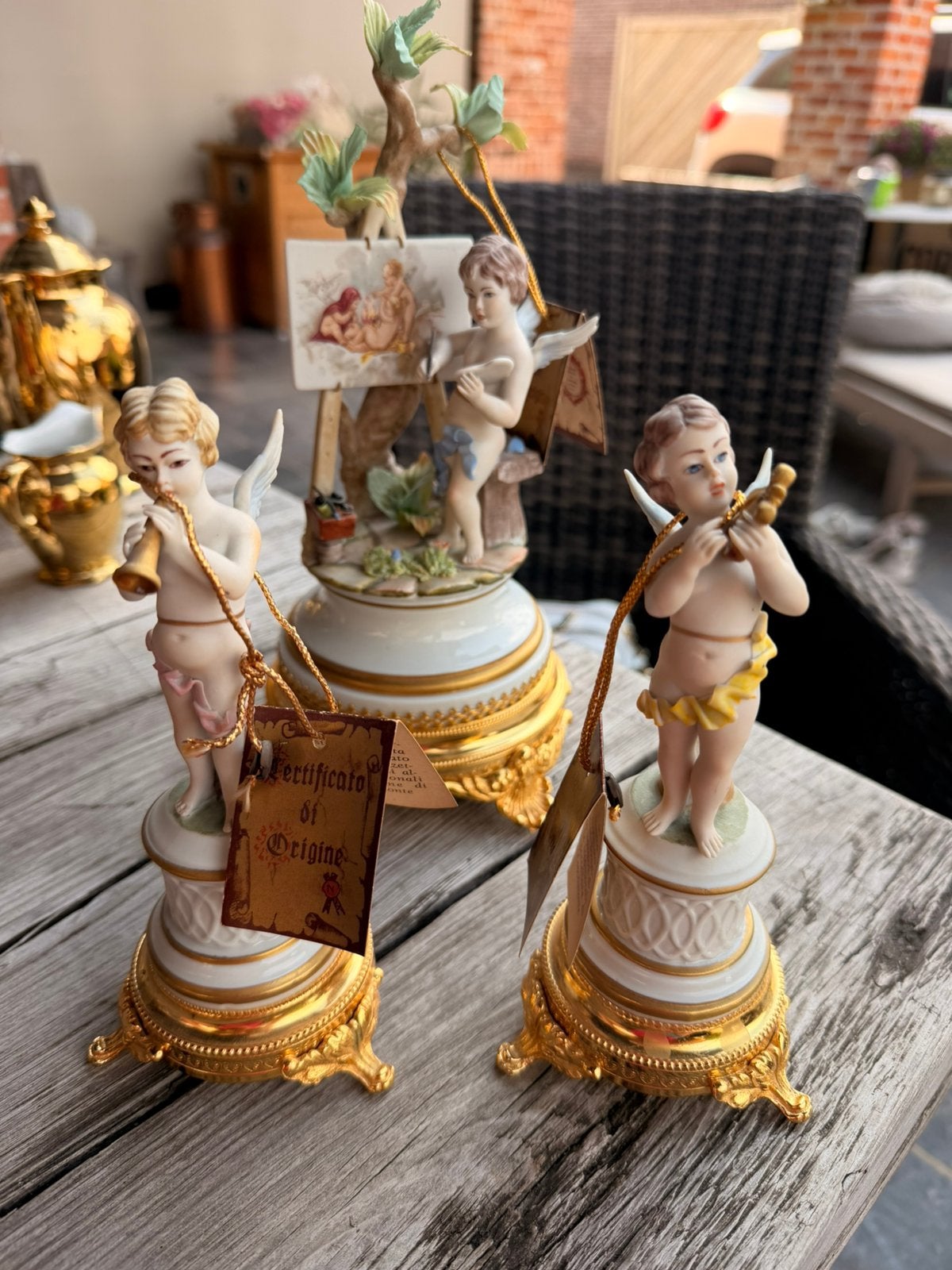 3 Porseleine beeldjes, Antiek en Kunst, Ophalen