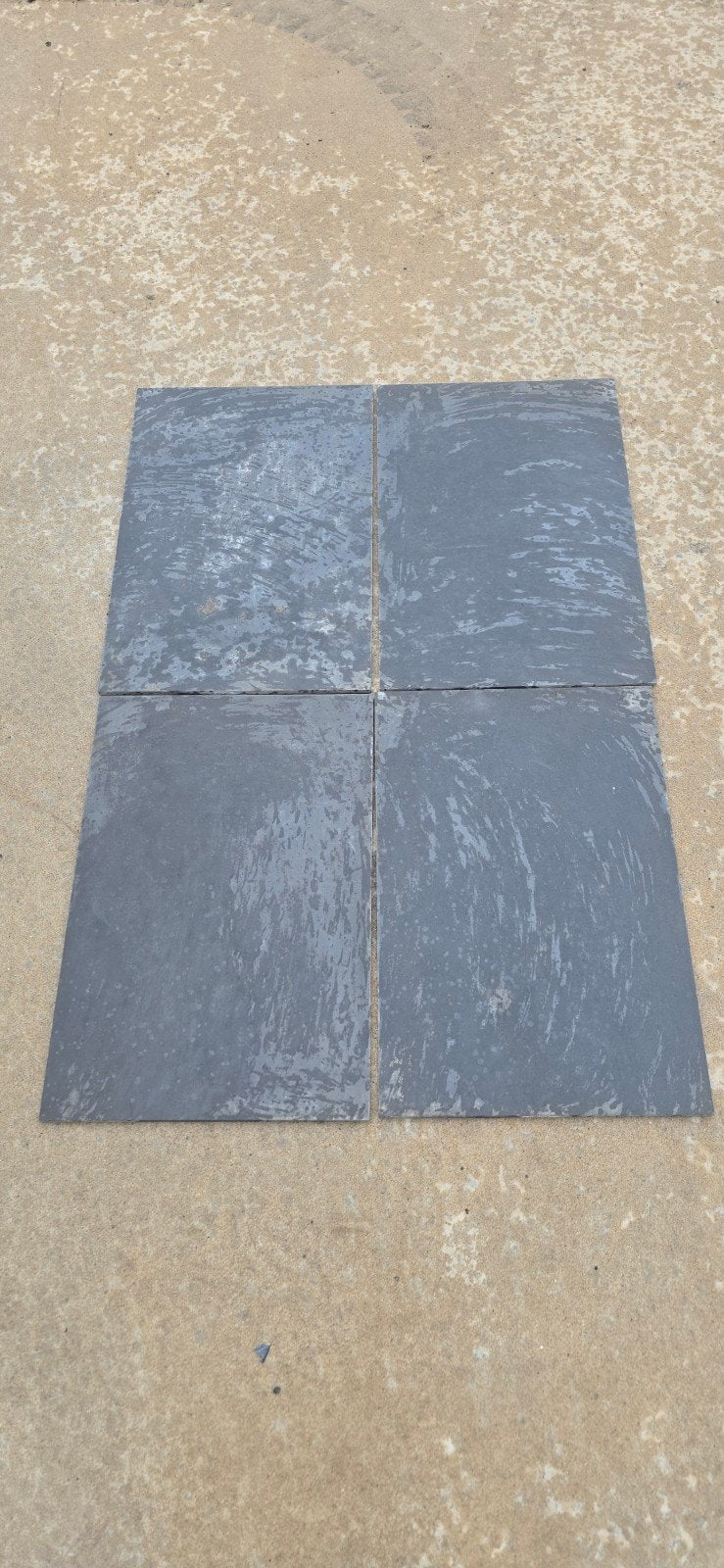 natuursteen leisteen tegel terras 60x40 bluestone look 187m2, Ophalen, Natuursteen