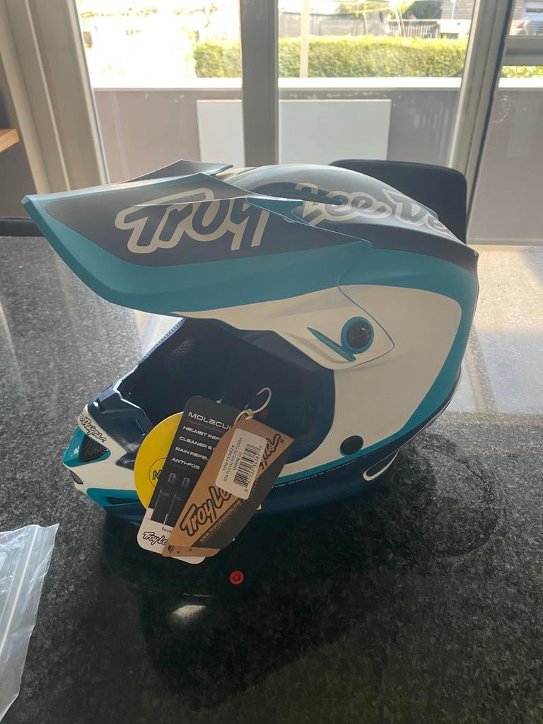 crosshelm troy lee designs polyacrylite corsa marine, Offroadhelm, Dames, Ophalen of Verzenden, L