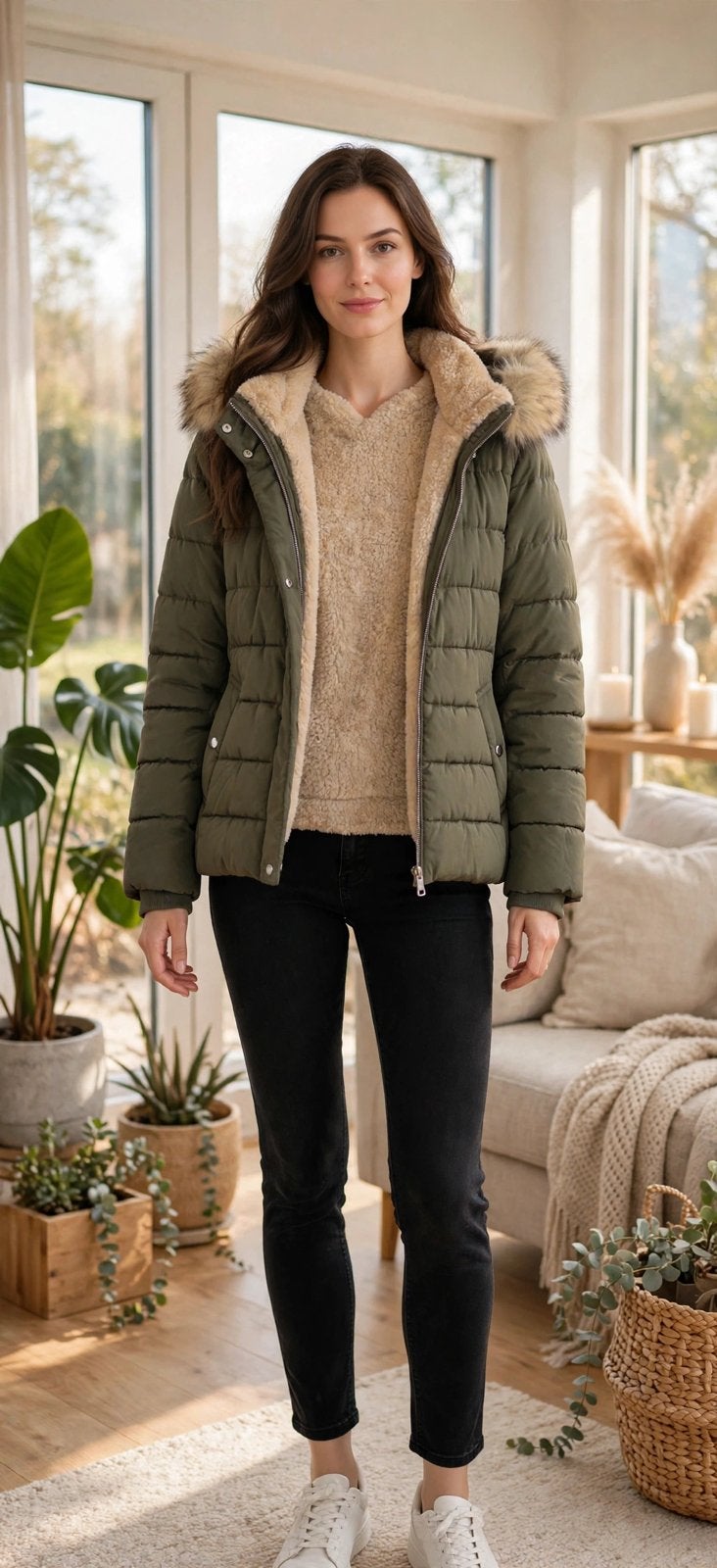 À vendre très jolie Doudoune Only vert kaki  Taille XL, Enlèvement ou Envoi, Comme neuf, Taille 46/48 (XL) ou plus grande, Vert