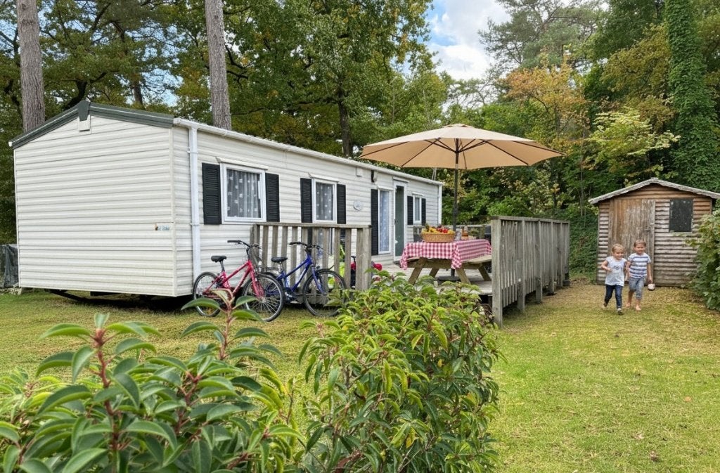 Mobil-home 6 pers, 3 cham, dans un parc familial, Mol, BE, Caravanes & Camping, Caravanes résidentielles, jusqu'à 3, Enlèvement