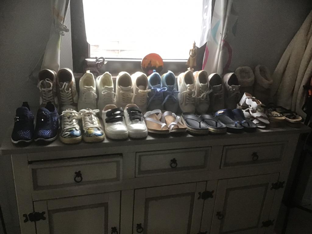 Schoenset voor dames (17 paar), Ophalen, Overige kleuren, Overige typen, Gedragen