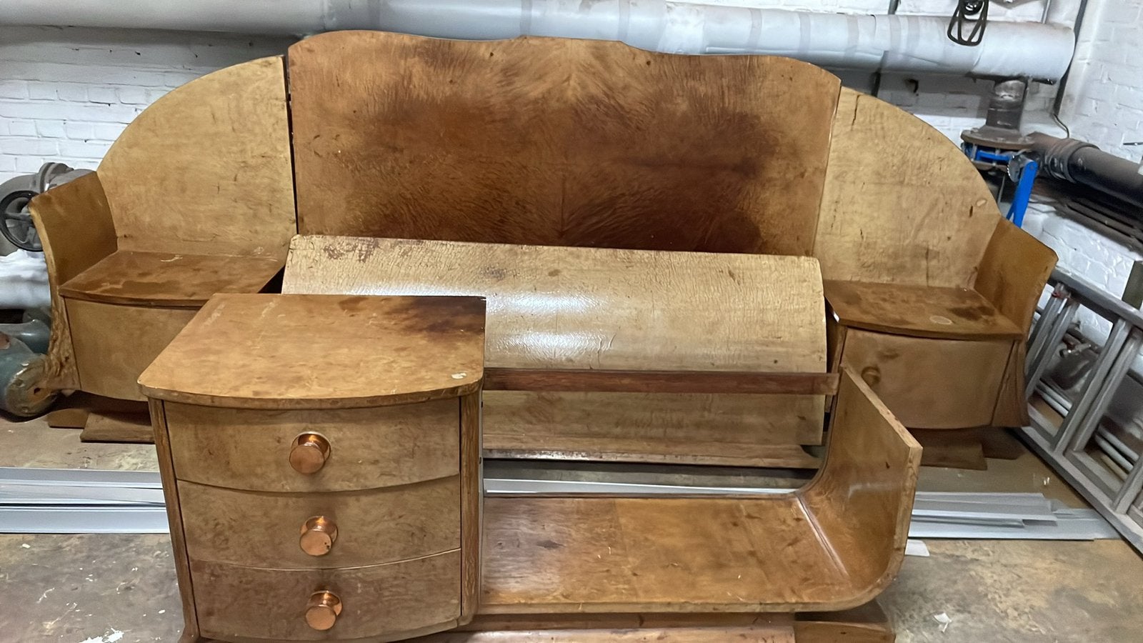 art deco kasten en andere delen, Ophalen