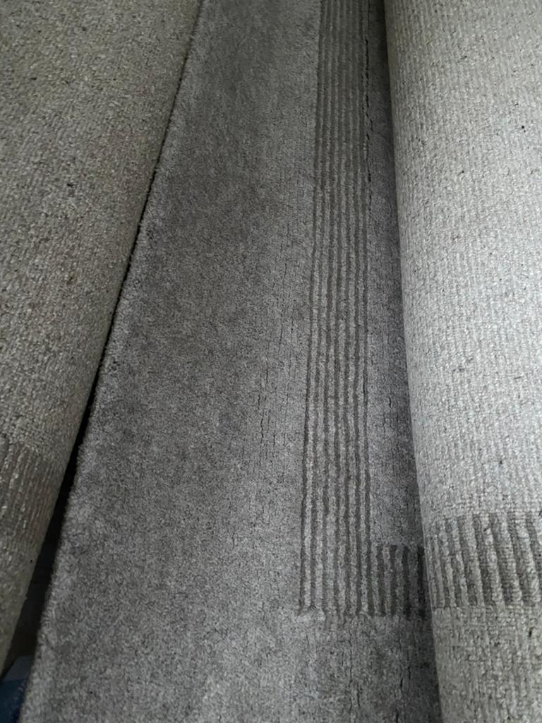 2 wollen matten - beige-grijs van kleur - Savannah Nepal, Enlèvement, Utilisé, Beige