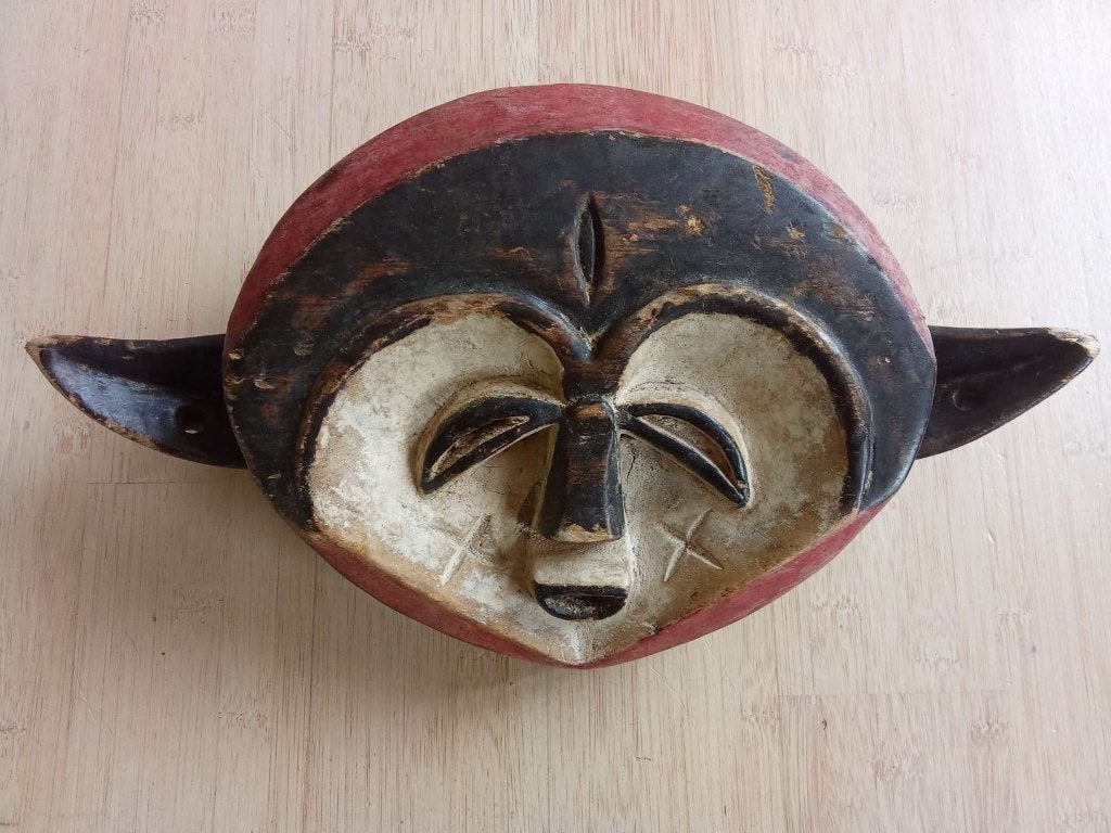 Afrikaanse maskers de Songye groep Congo - Kinshasa (7)., Hout, 20 cm, Afrika, Masker