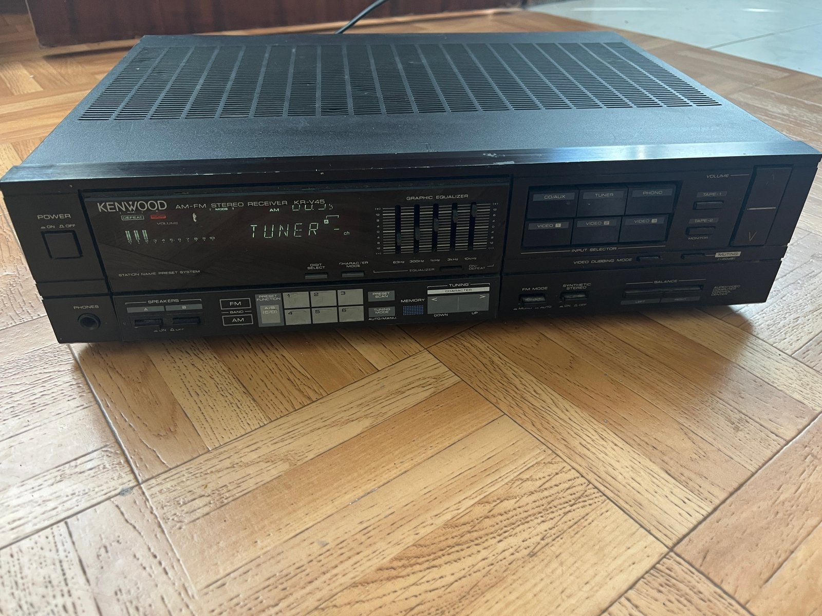 Amplificateur / Tuner Kenwood KR-V45 Vintage - Très bon état, Audio, Tv en Foto, Versterkers en Ontvangers, Ophalen, Zo goed als nieuw