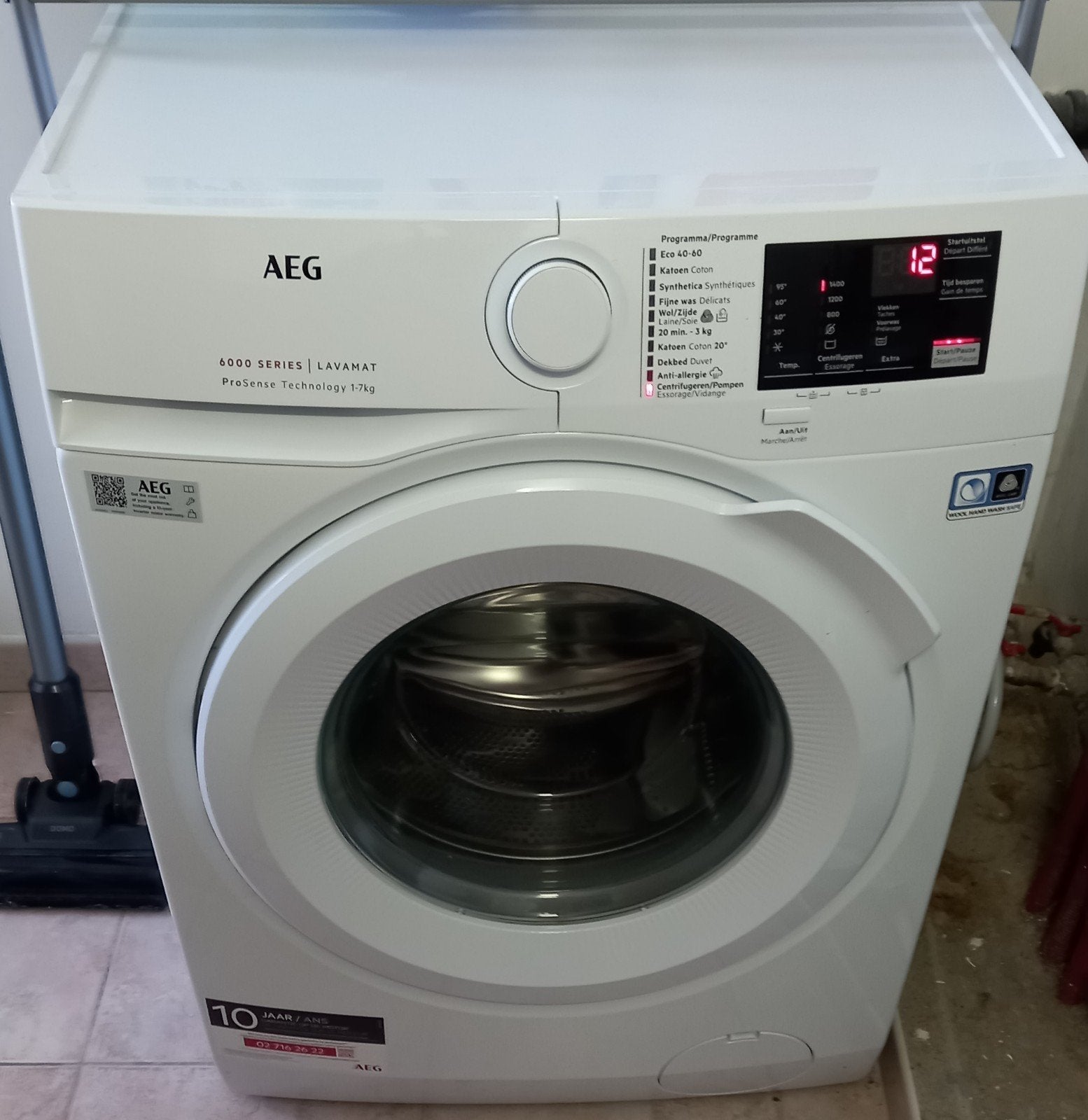 Machine à laver AEG série 6000 Lavamat Prosense Technology, Enlèvement