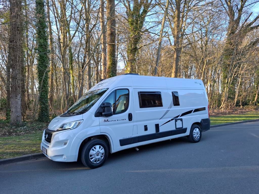 Mobilhome McLouis Menfys Van 5 S-Line 2023 17.500km TOPSTAAT, Caravans en Kamperen, Mobilhomes, Koelkast, Ringverwarming, Fiat
