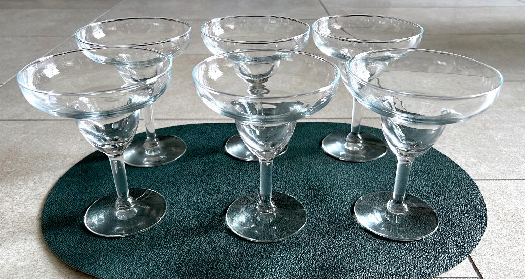 6 Verres à MARGARITA // NEUFS (Jamais Utilisés), Neuf, Verre ou Verres, Verre, Enlèvement