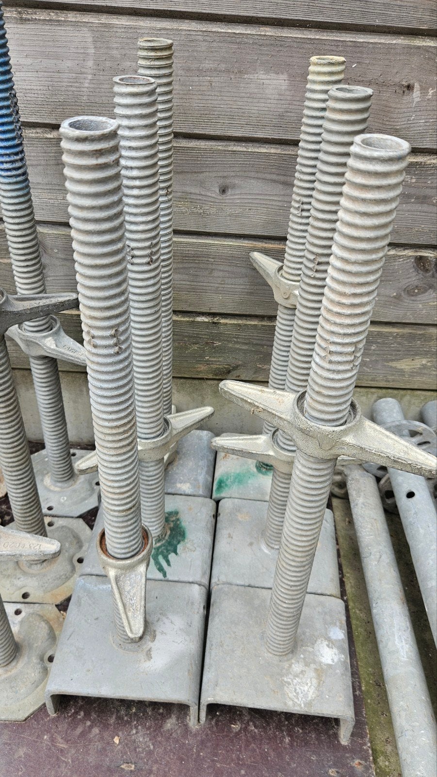 Layher steiger onderdelen, Doe-het-zelf en Bouw, Ophalen, Gebruikt, Gevelsteiger, 5 meter of hoger