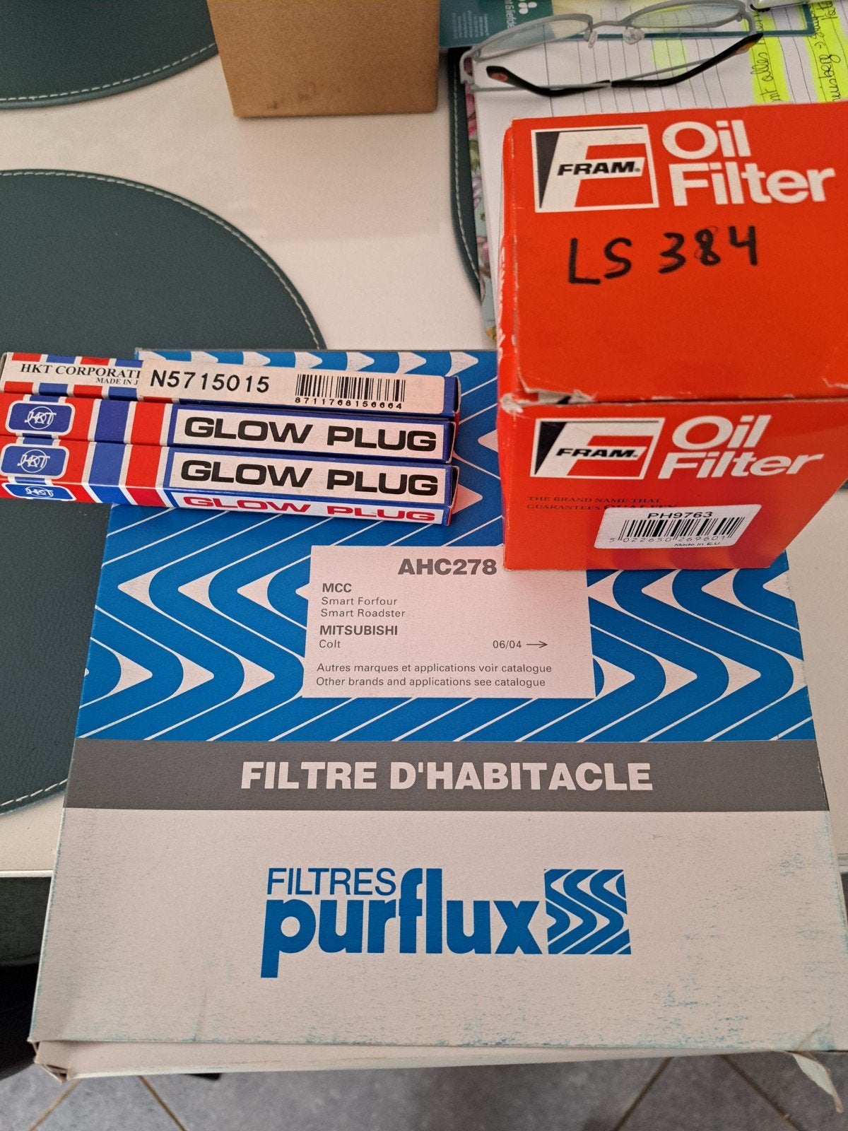 Gloeibougies, interieurfilter en olie filter, Auto diversen, Autostickers, Ophalen