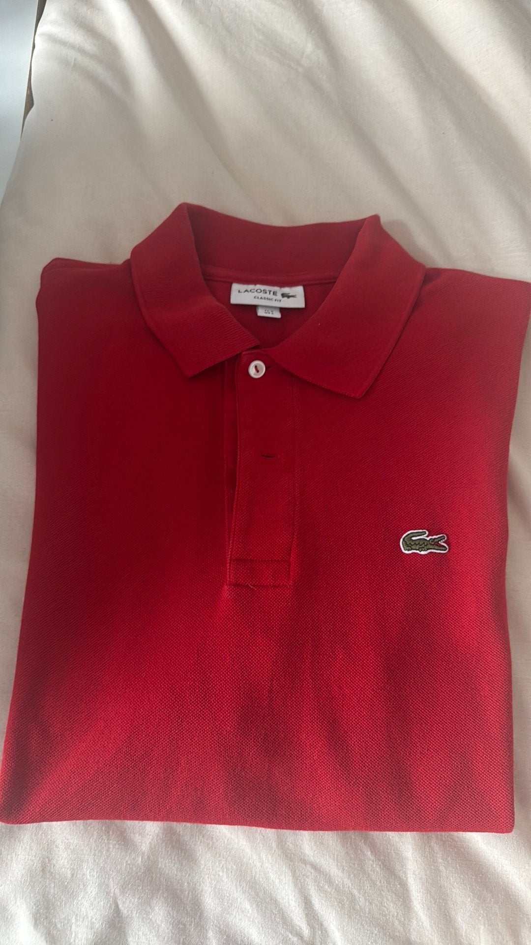 Polo Lacoste, Enlèvement, Comme neuf, Rouge