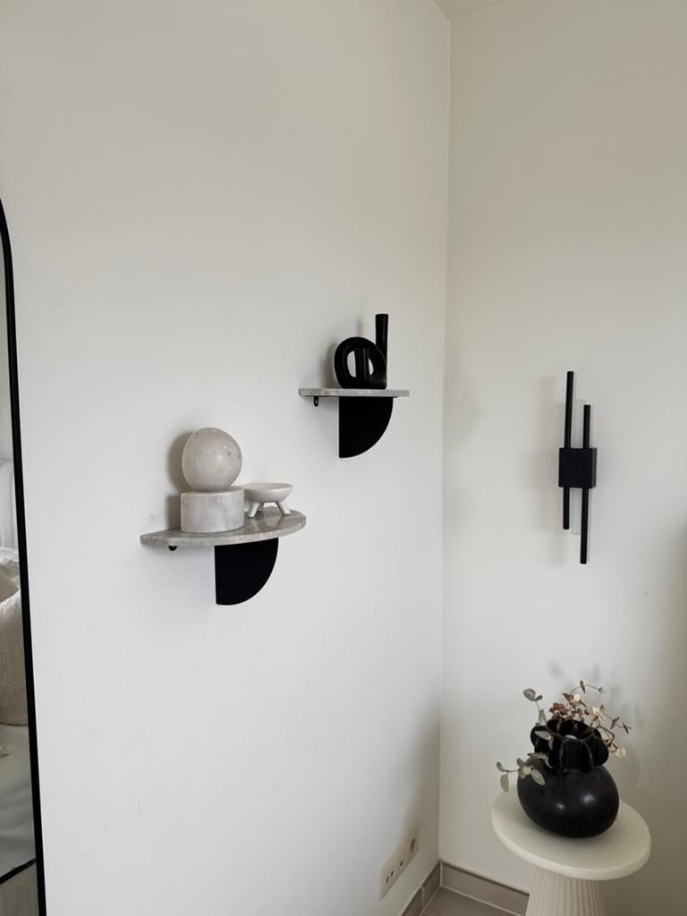 2 etageres murale marbre HM home - Marmer wandplank HM home, Ophalen, Zo goed als nieuw