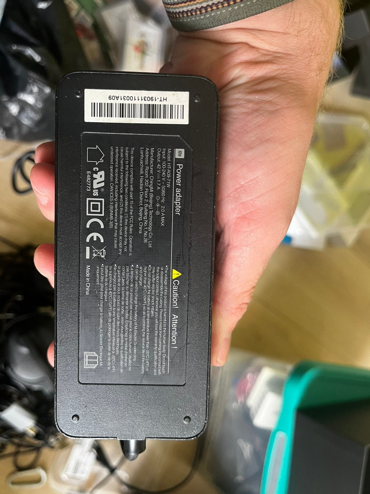 Xiaomi scooter oplader voor M365, Essential, 1S en Pro 2, Fietsen en Brommers, Gebruikt