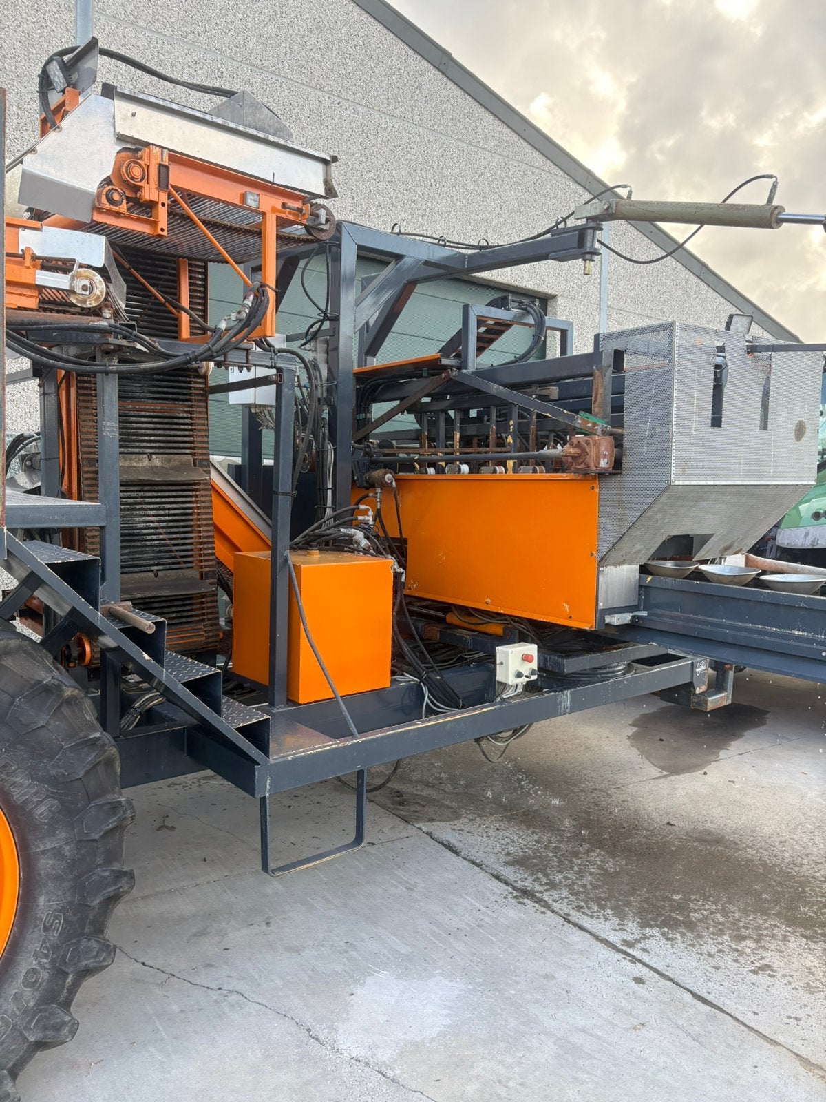 Bloemkool oogstmachine, Ophalen, Oogstmachine