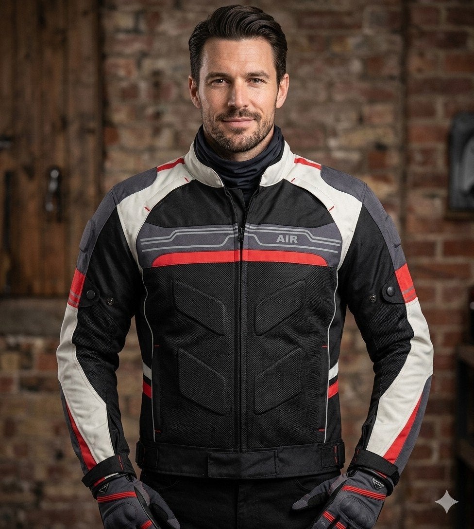 veste de Moto textile cordura 600D neuf CE protecteurs, Motos, Envoi, Neuf, avec ticket, Manteau | tissu