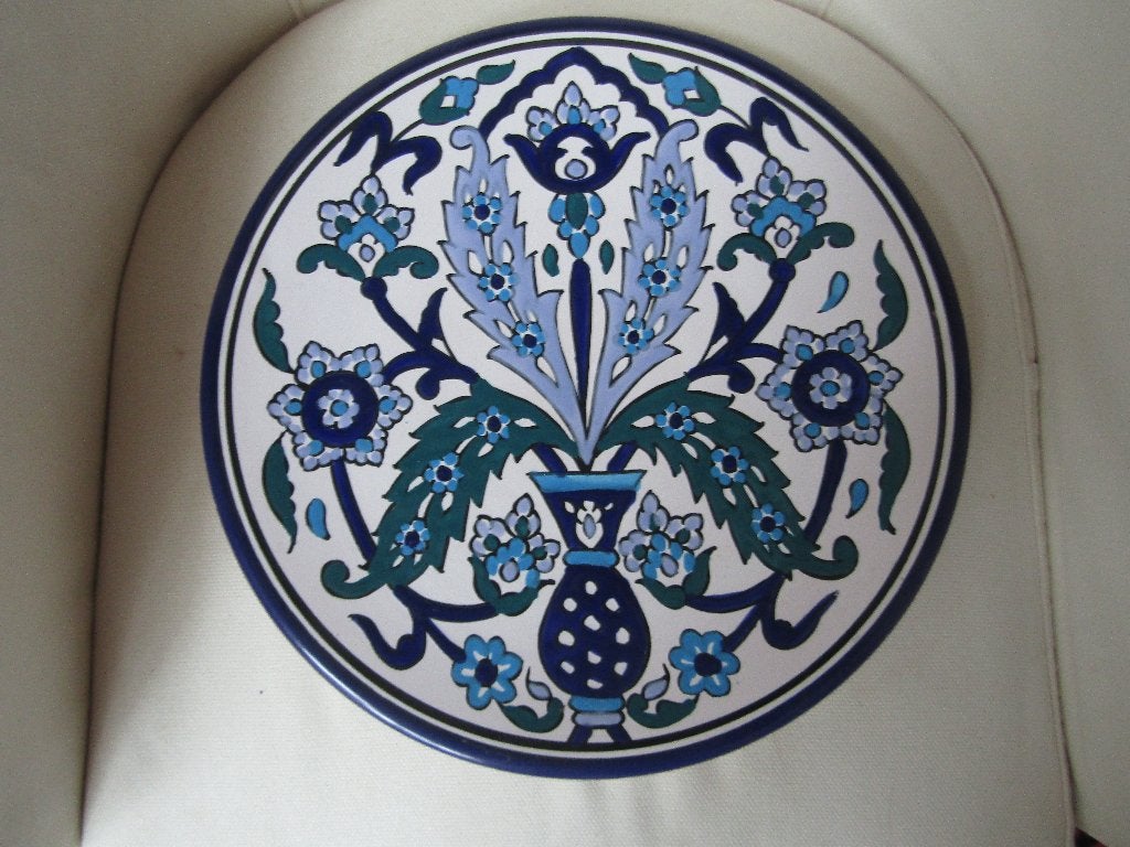 Handgemaakt keramisch sierbord, Iznik, 36,5 cm, Ophalen of Verzenden