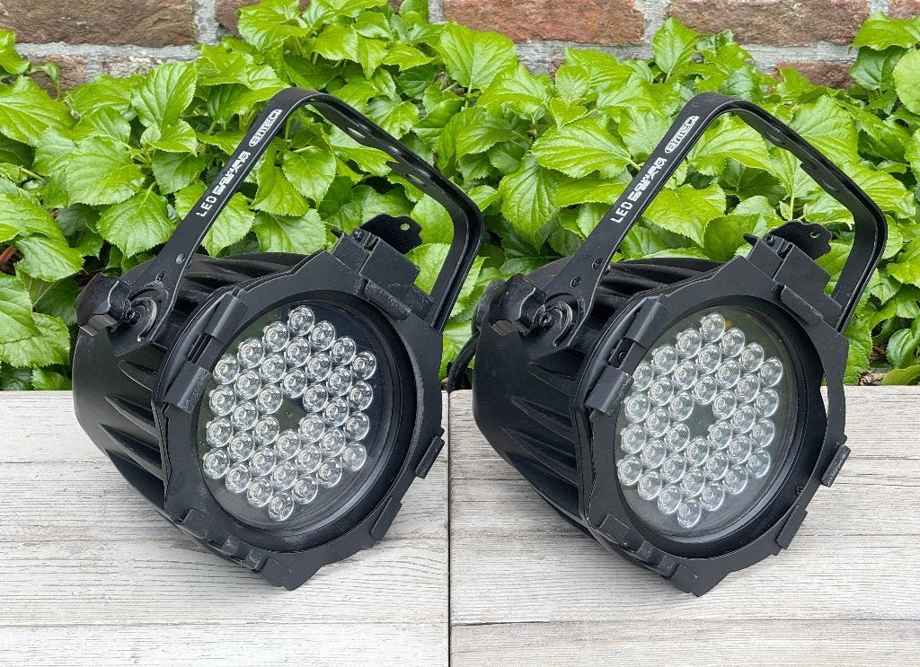 2x Briteq LED Power Beam Spots (Outdoor), Ophalen, Zo goed als nieuw, LED