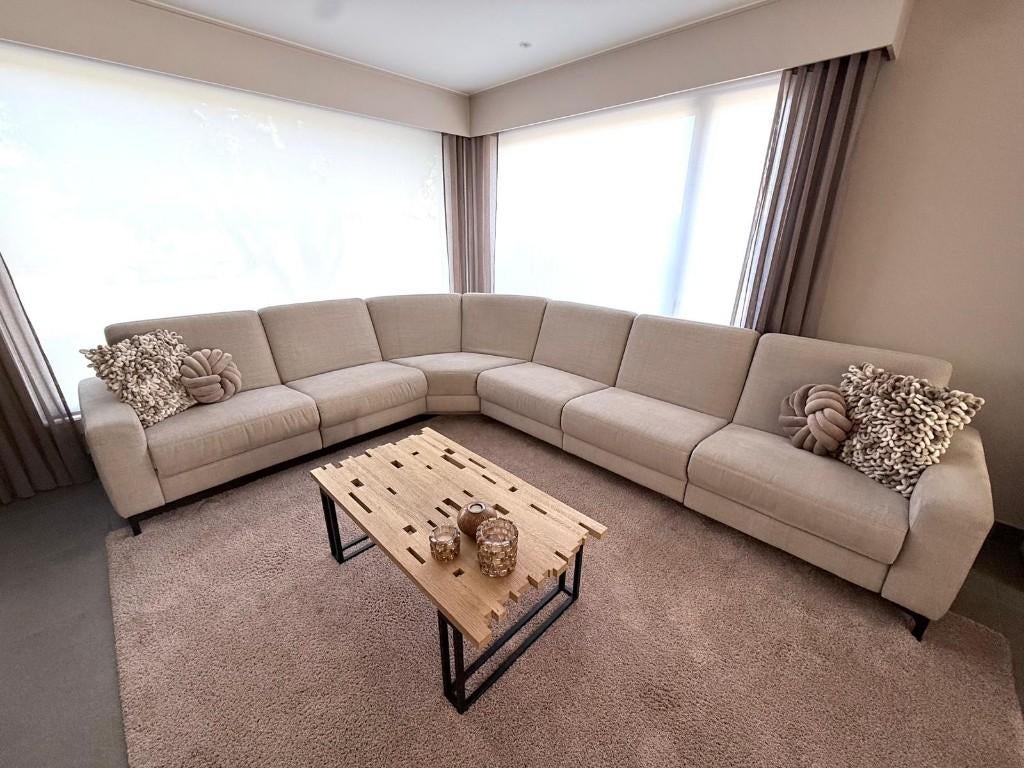 Moderne hoeksalon, Huis en Inrichting, Zetels | Complete zithoeken, Gebruikt, Stof, Ophalen