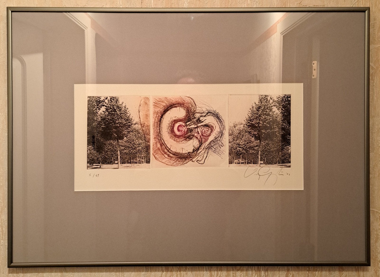 Vicky Gruyters - Hasselt - Hasselaar - Ecologisch Wonder, 2000 tot heden, 70 cm, Ets, Gesigneerd