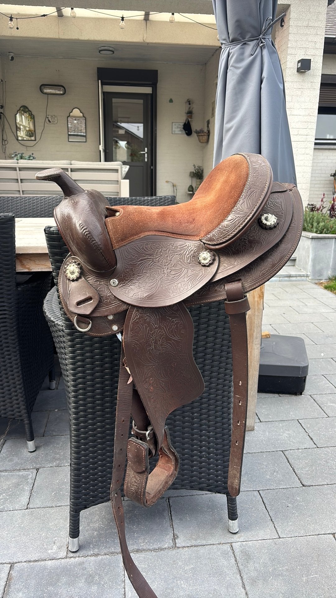 Kinder western zadel, Animaux & Accessoires, Chevaux & Poneys | Selles, Enlèvement, Utilisé