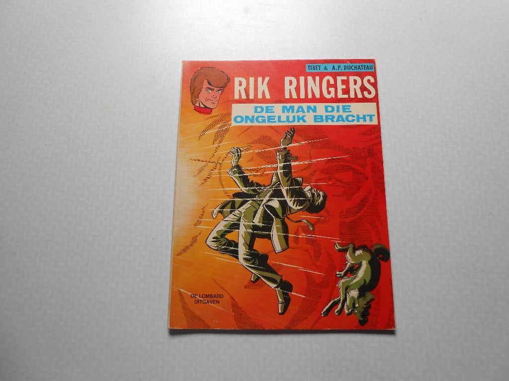 Rik Ringers 20 De man die ongeluk bracht 1975 1 ste druk., Eén stripboek, Tibet & A.P. Duchâteau, Ophalen of Verzenden, Zo goed als nieuw
