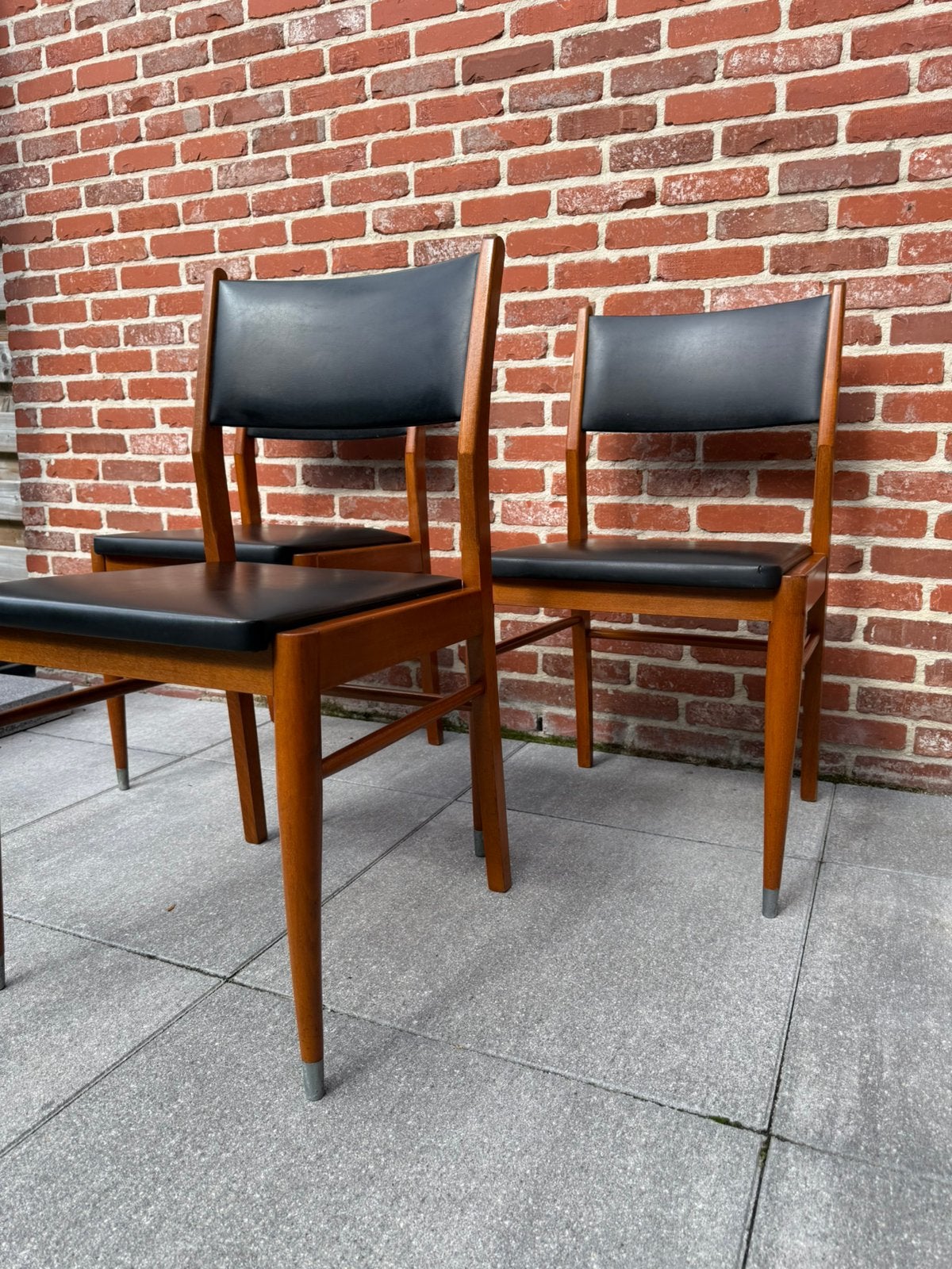 Vintage Mid-Century Dining Chairs – Set of 3, Huis en Inrichting, Ophalen, Gebruikt