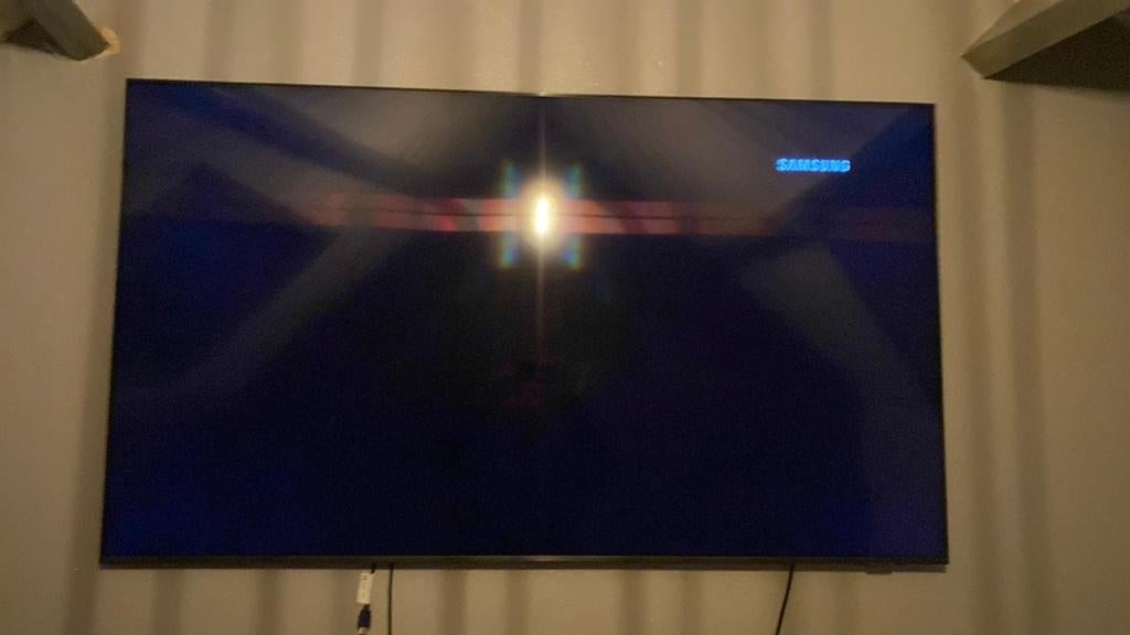 65 inch smart tv samsung zonder voet, Audio, Tv en Foto, Televisies, Ophalen, QLED, 120 Hz, Zo goed als nieuw