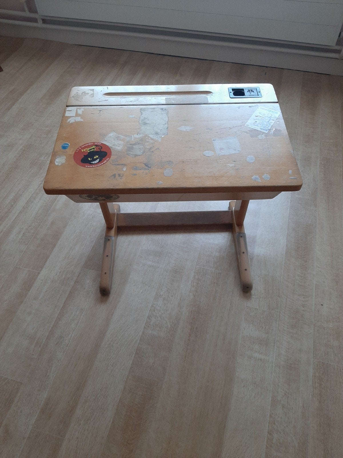 Kinder lessenaar, Ophalen, Gebruikt