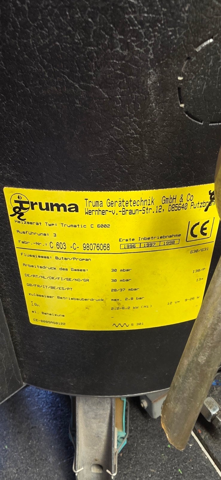 truma combi C6002 op 12v/30mB met besturing en bediening, Caravans en Kamperen, Ophalen, Gebruikt