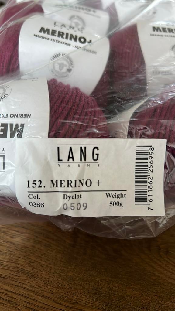 Wol Lang Yarns Merino+, Ophalen of Verzenden, Zo goed als nieuw, Breien of Haken, Wol of Garen