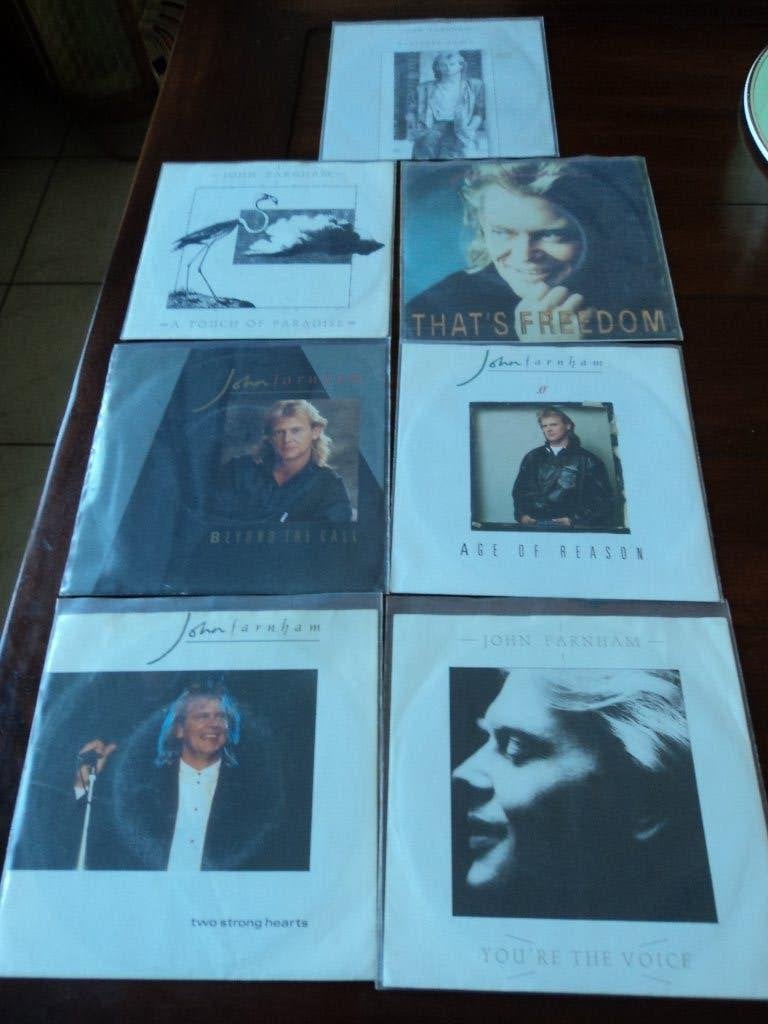 John Farnham, lot de 7 singles pour 5 euros !, Enlèvement ou Envoi, Utilisé, Pop, Autres types