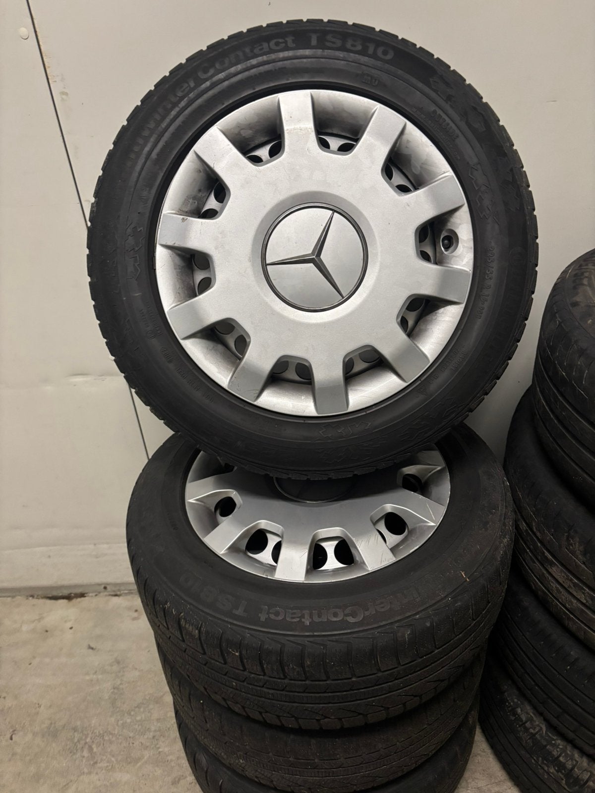 Mercedes velgen winterset 225/55R16 e klasse c klasse,.., Ophalen, Voor