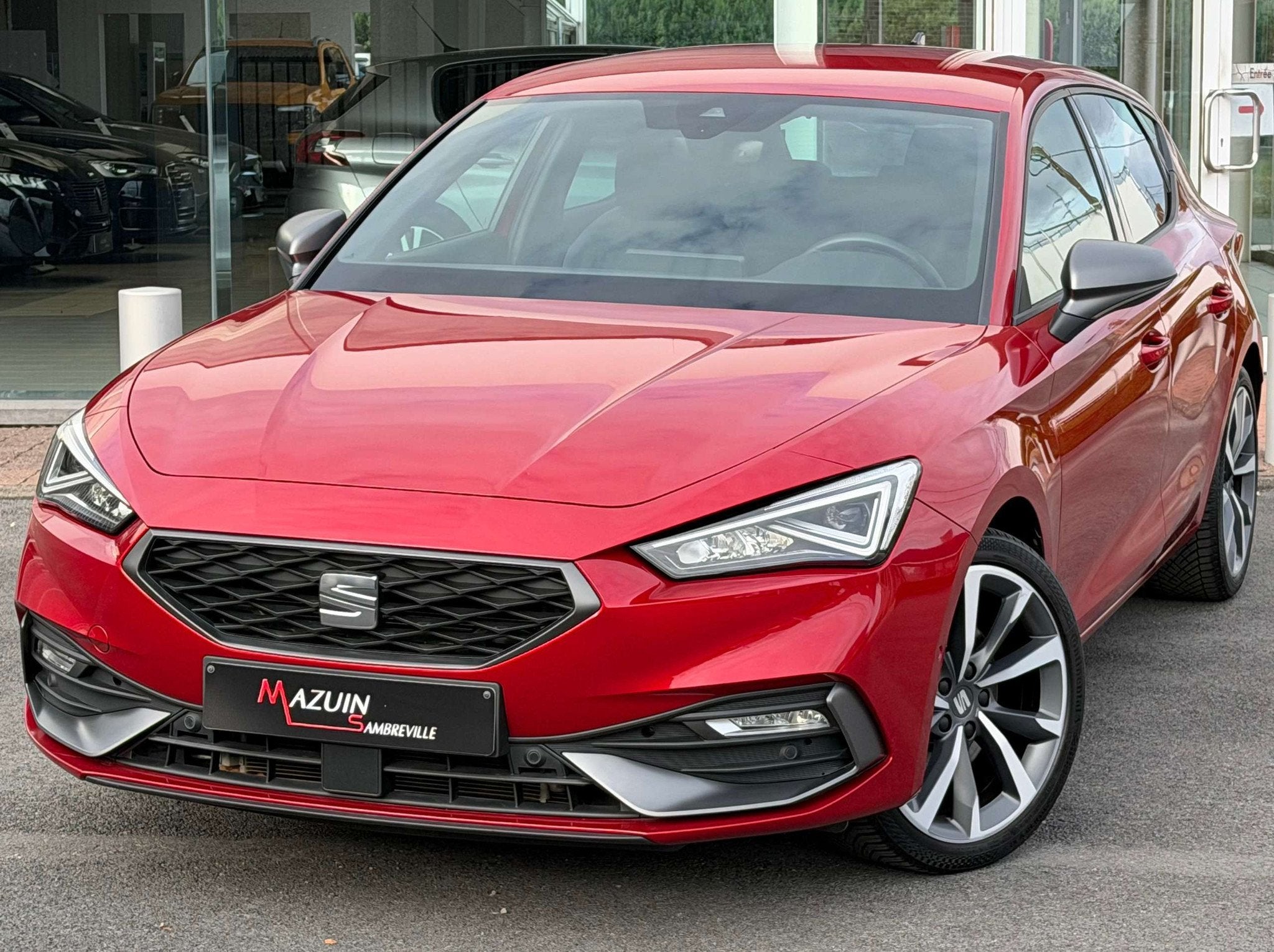 SEAT Leon 1.5 TSI * DSG * FR Design * CARPLAY * Att. Rem *, Autos, Rouge, Achat, Entreprise, Leon