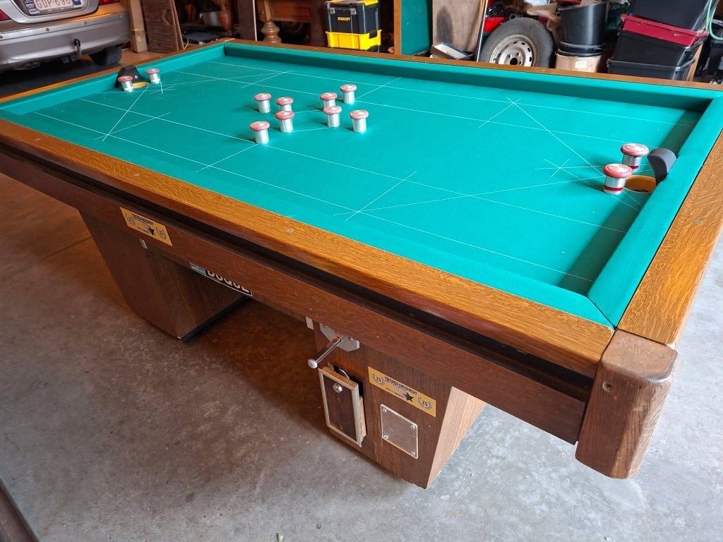 Duque en Verhoeven tapbiljarts., Sport en Fitness, Ophalen, Zo goed als nieuw, Biljarttafel