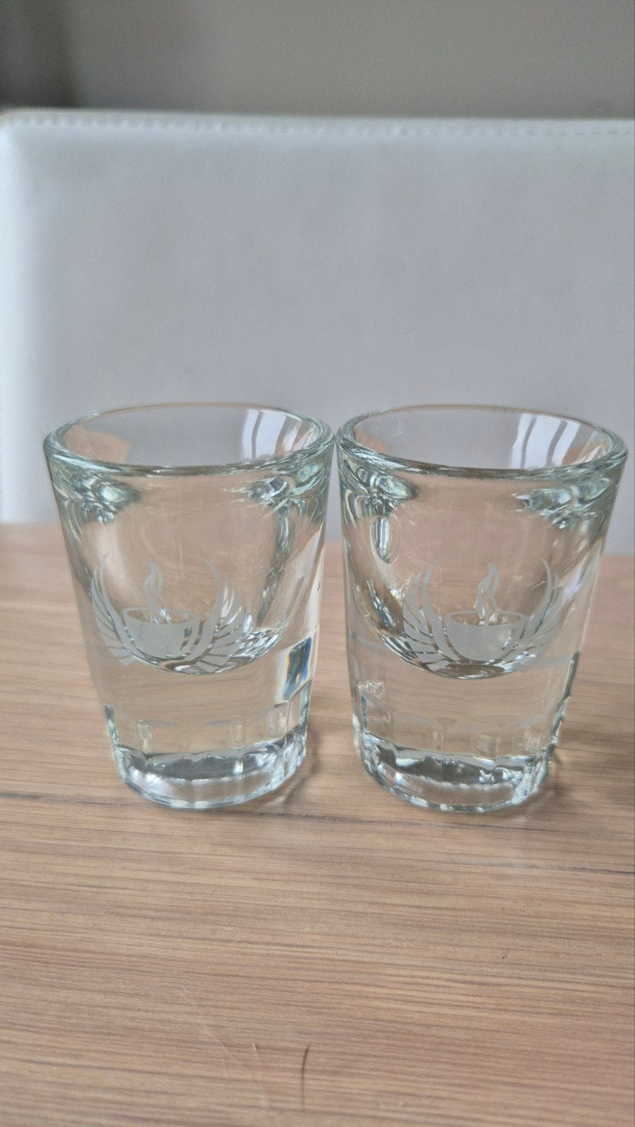 Paire de tasses à café en verre, Enlèvement, Comme neuf, Autres types