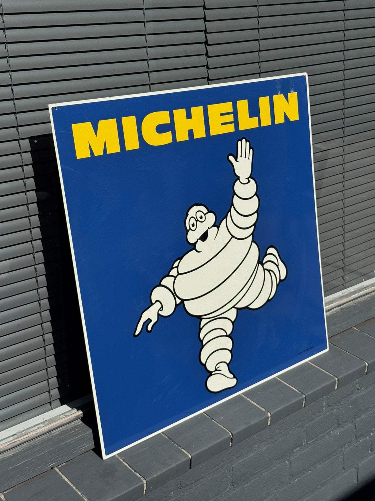 MICHELIN oude dubbelzijdige reclamebord, Verzamelen, Reclamebord, Gebruikt, ., Ophalen of Verzenden