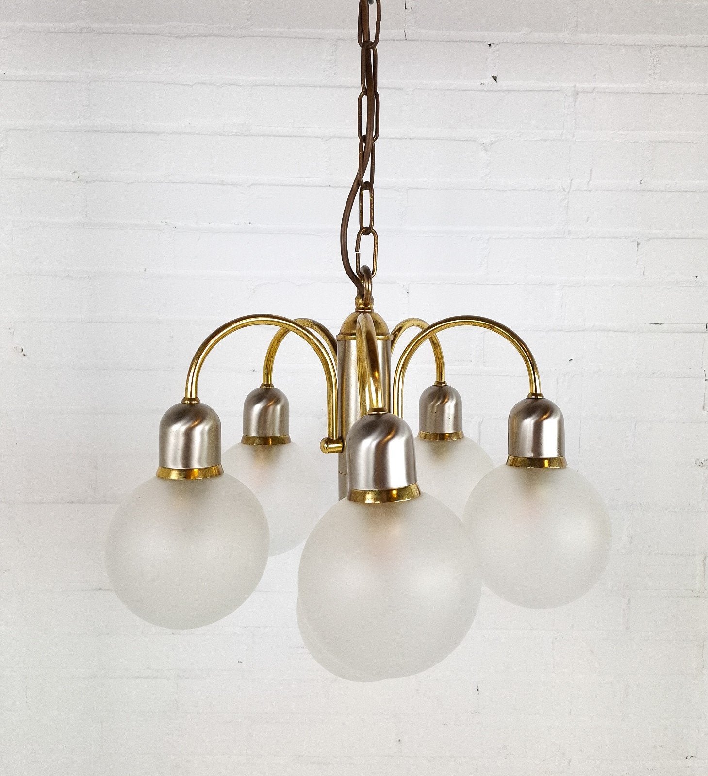 Vintage hanglamp Solken Leuchten jaren 70 space age, Antiek en Kunst, Ophalen
